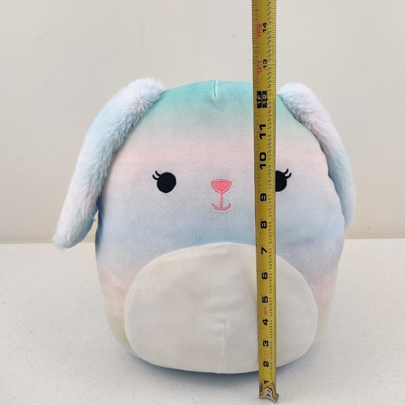 Squishmallow Wu Bunny Rabbit Soft Pastel Rainbow Ombre Easter Plush 12" Inch - Picture 5 of 7